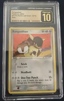 2004 Pokemon Ex Fire Red & Leaf Green Kangaskhan Holo Cgc 10 Pristine - Image 1
