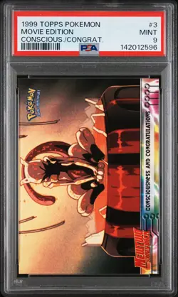 1999 TOPPS POKEMON THE MOVIE EDITION #3 MOVIE EDITION PSA 9 - Image 1