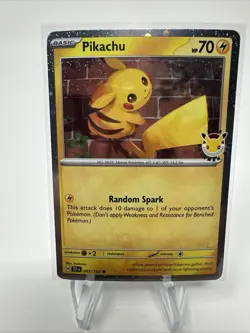 Pikachu 051/162 Cosmos Holo Pokemon Day 2026 Stamped Promo NM Condition - Image 1