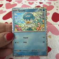Quaxly 3/15 McDonalds Promo Confetti Holo Scarlet Violet 2023 Pokemon TCG NM - Image 1