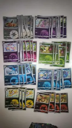 Pokemon TCG Simplified Chinese Eeveelution 8 Types Eevee Evolution lot*73 LN05 - Image 1