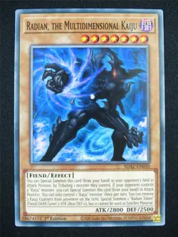Radian The Multidimensional Kaiju SDAZ - 1st ed Yugioh Card #G1 - Image 1