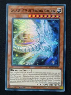 Galaxy-Eyes Afterglow Dragon RA01 Super Rare - 1st ed Yugioh Card #6Y - Image 1