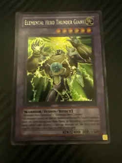 Yu-Gi-Oh Elemental HERO Thunder Giant - EHC2-EN004 - Secret Rare DMG - Image 1