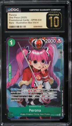 2025 One Piece Promo Cards Illustration Box Volume 4 Perona #OP09-034 CGC 10 - Image 1