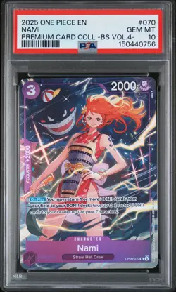 2025 ONE PIECE PREMIUM COLLECTION BEST SELECTION VOL.4 #070 NAMI PSA 10 - Image 1