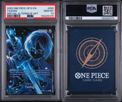 2025 ONE PIECE OP12 LEGACY OF THE MASTER SP ALTERNATE ART TASHIGI #050 PSA 10 - Image 3