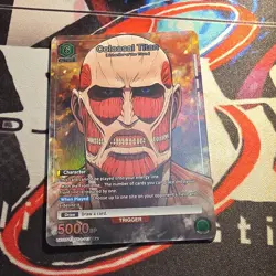 Bandai Union Arena Colossal Titan R Holo 5000BP Attack on Titan UE10ST/AOT4-10R - Image 1