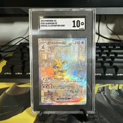 SGC 10 GEM MINT Alakazam ex 2023 Scarlet & Violet 151 201/165 SIR Pokemon Card - Image 1