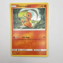 Charmander 1/70 Dragon Majesty Regular Basic 70 HP Common Pokemon TCG Card 2018 - Image 1
