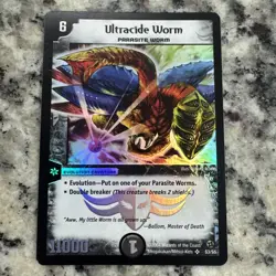 Duel Masters TCG Ultracide Worm S3/S5 - Super Rare Foil Card - Image 1