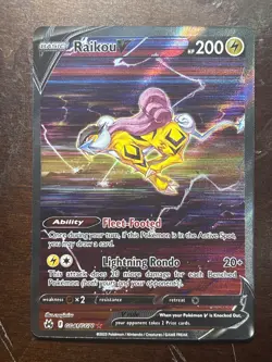 Raikou V GG41/GG70 Galarian Gallery Crown Zenith Full Art Pokemon Card - Image 1