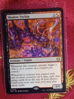 Shadow Urchin Lorwyn Eclipsed Magic The Gathering MTG Card Ouphe Red Black - Image 1