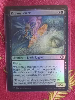 FOIL Dream Seizer Lorwyn Eclipsed Magic The Gathering MTG Card Faerie Black - Image 1