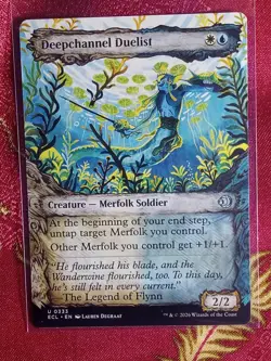 SHOWCASE Deepchannel Duelist Lorwyn Eclipsed Magic The Gathering MTG Card blue - Image 1