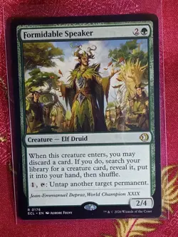 Formidable Speaker Lorwyn Eclipsed Magic The Gathering MTG Card green elf druid - Image 1