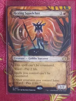 SHOWCASE Hexing Squelcher Lorwyn Eclipsed Magic The Gathering MTG Card rare red - Image 1