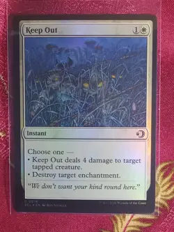 FOIL Keep Out Lorwyn Eclipsed Magic The Gathering MTG Card white instant spell - Image 1