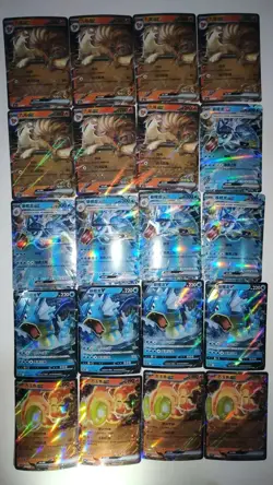Pokemon TCG Chinese EX & V Cards Lot x20 - Ninetales, Gyarados, & More! LN05 - Image 1