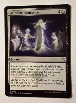 Afterlife Insurance Ravnica: Clue Edition - NM MTG Magic CLU - Image 1