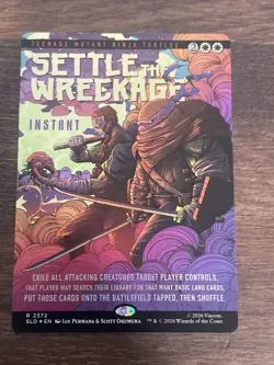 Settle the Wreckage Secret Lair Drop Foil Near Mint TMNT - Image 1