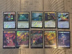 TMNT Lot C 10 Surge Foil Lands + Artifact MTG NM/M - Image 1