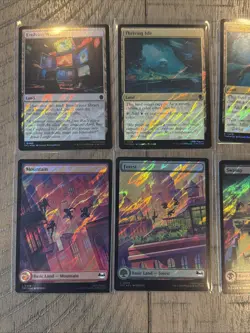 TMNT Lot C 10 Surge Foil Lands + Artifact MTG NM/M - Image 2