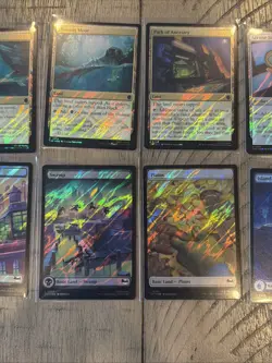 TMNT Lot C 10 Surge Foil Lands + Artifact MTG NM/M - Image 3