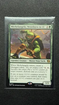 2026 MTG TMNT - Michelangelo, Weirdness To 11 Rare 0121 TMT - Image 1