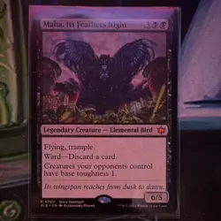 Magic The Gathering Maha Its Feathers Night Mythic Blue Black Creature BLB M0100 - Image 1
