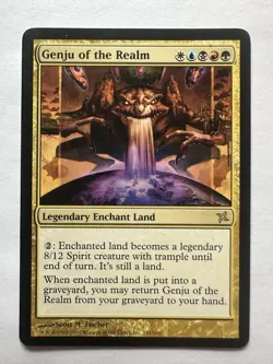 Genju of the Realm Betrayers of Kamigawa Legendary Enchant Land LP MTG - Image 1