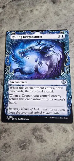 Roiling Dragonstorm (Showcase) Tarkir: Dragonstorm Regular Enchantment Uncommon - Image 1