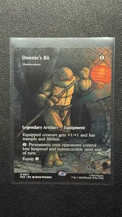 2026 MTG TMNT - Donnie’s Bo Borderless Mythic 0017 PZA - Image 1