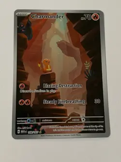 Pokemon TCG Charmander Scarlet & Violet 151 Illustration Rare 168/165 NM - Image 1