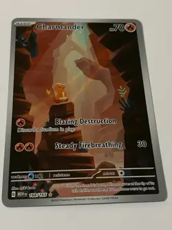 Pokemon TCG Charmander Scarlet & Violet 151 Illustration Rare 168/165 NM - Image 2