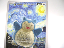 Pokemon Snorlax Starry Night Van Gogh Moon ACG Star Trading Card NM Custom Card - Image 2