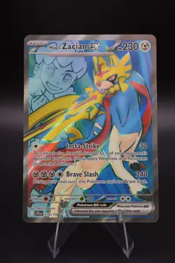 Pokemon TCG Hop's Zacian ex 176/159 Sv09: Journey Together Holo NM Ungraded - Image 1
