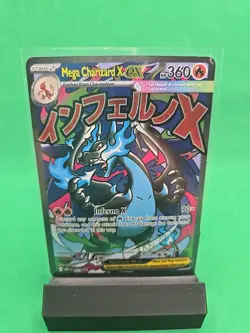 Mega Charizard X Ex 023 Me: Mega Evolution Promo Full Art Holo Pokemon TCG - Image 1