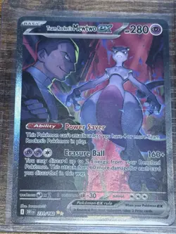 Pokemon TCG Team Rockets Mewtwo EX Special Illustration Destined Rivals NM - Image 3