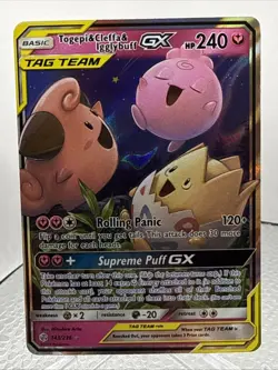 Pokemon Togepi & Cleffa & Igglybuff GX Tag Team Holo 143/236 Near Mint - Image 1