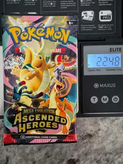 22.48g HEAVY -Pokemon Ascended Heroes Booster Pack -Possible GODU - Image 1