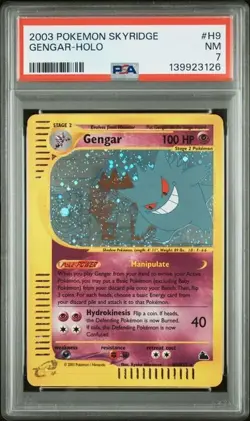 POKEMON GENGAR 2003 SKYRIDGE #H9 HOLO PSA 7 - Image 1