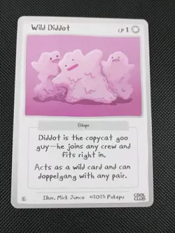 Pokepu Wild Diddot (Ditto) 2025 Cool Club Collection Mick Junco Pokemon Fan Art - Image 1
