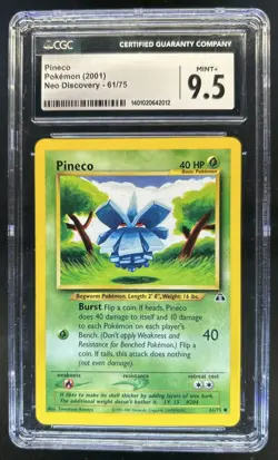 2001 Pokemon Neo Discovery Pineco #61/75 CGC 9.5 - Image 1
