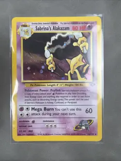 Pokemon Vintage Holo Sabrina's Alakazam 16/132 Gym Challenge Wotc MP/HP - Image 1