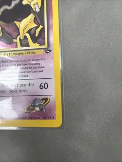 Pokemon Vintage Holo Sabrina's Alakazam 16/132 Gym Challenge Wotc MP/HP - Image 4