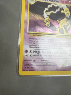 Pokemon Vintage Holo Sabrina's Alakazam 16/132 Gym Challenge Wotc MP/HP - Image 5