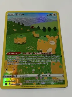 Pokemon TCG Ditto Crown Zenith Galarian Gallery Holo Ultra Rare GG22/GG70 NM - Image 2