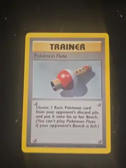 Pokemon Flute Trainer Base Set Regular Card 086/102 1999 - Image 1