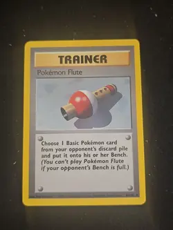 Pokemon Flute Trainer Base Set Regular Card 086/102 1999 - Image 2